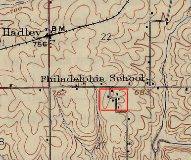1926 topographic map excerpt