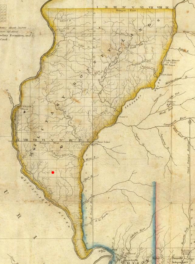 1820 map of Military Tract