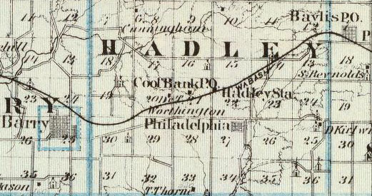 1876 map excerpt