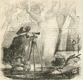 surveying in a swamp, National Survey Museum