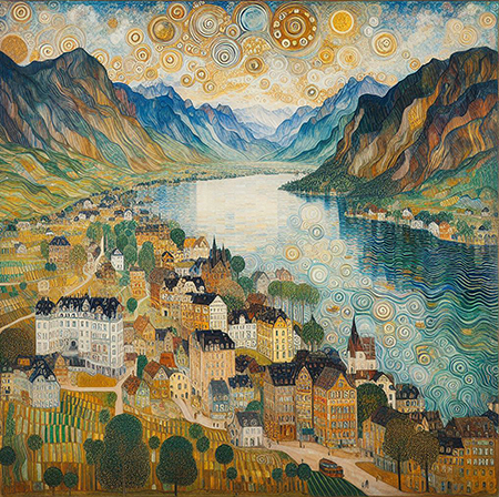 Insel on Lake Attersee Austria Gustav Klimt 1901