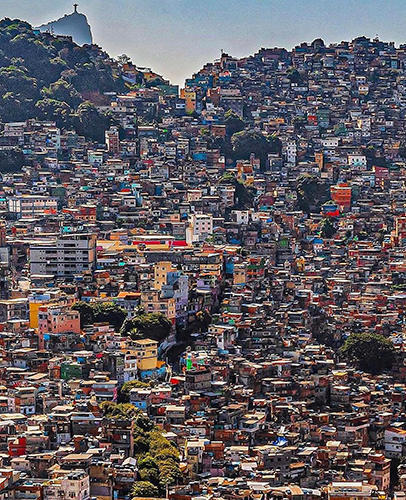 Rocinha Favela in Rio de Janeiro