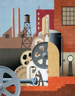 Man and Machinery, Paul Kelpe, circa 1934