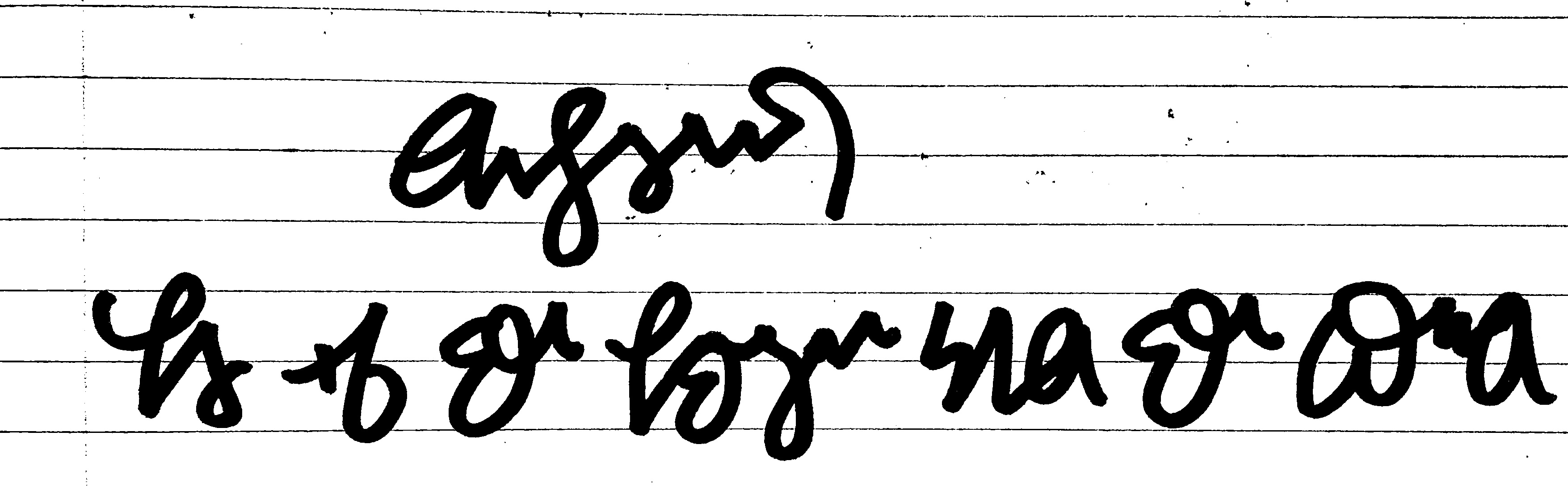 Example of cursive writing in the Deseret Alphabet